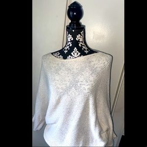 White scoop-neck GAP sweater